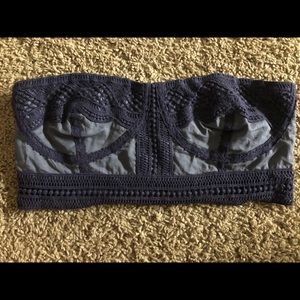 Free People Crocheted Strapless Bandeau